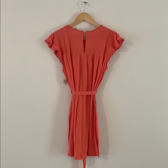 Ladies coral summer dress - Picture 2 of 3